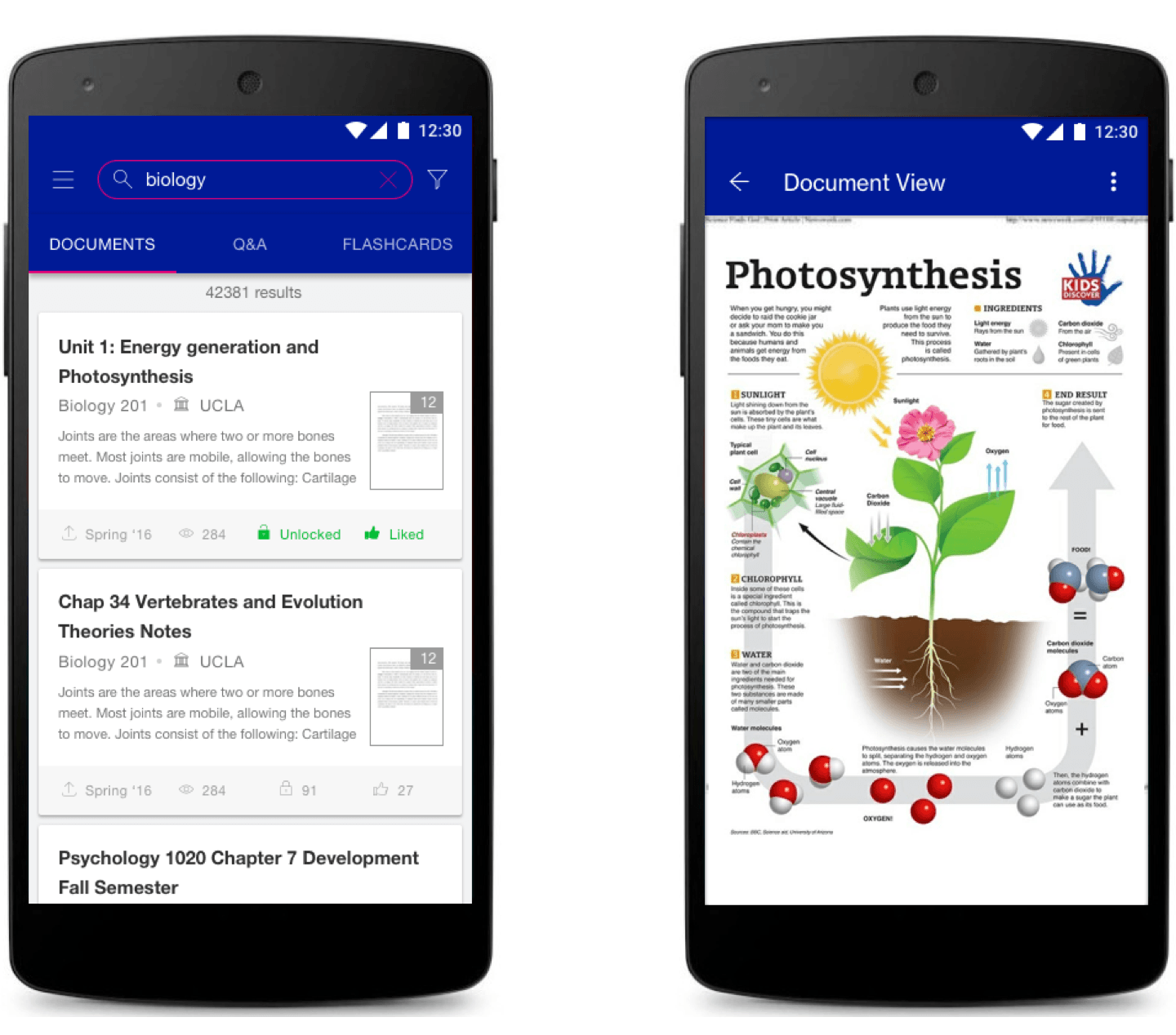Course Hero Documents feature
