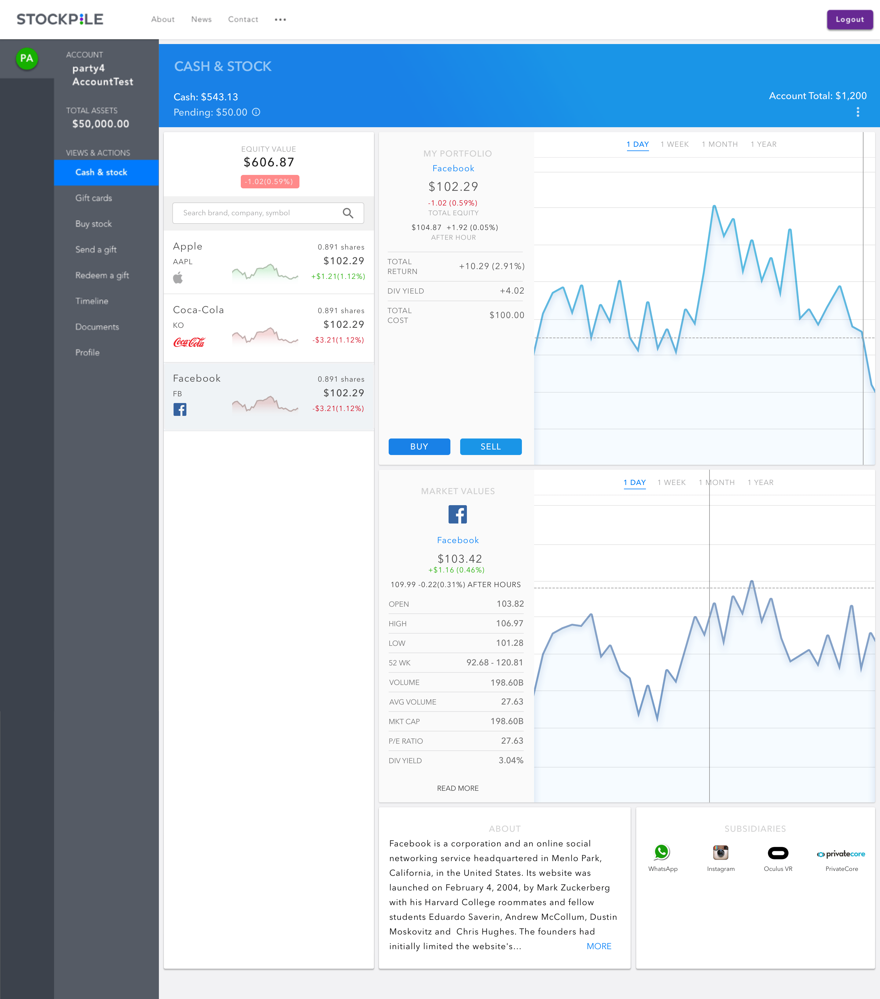 Dashboard Company Select