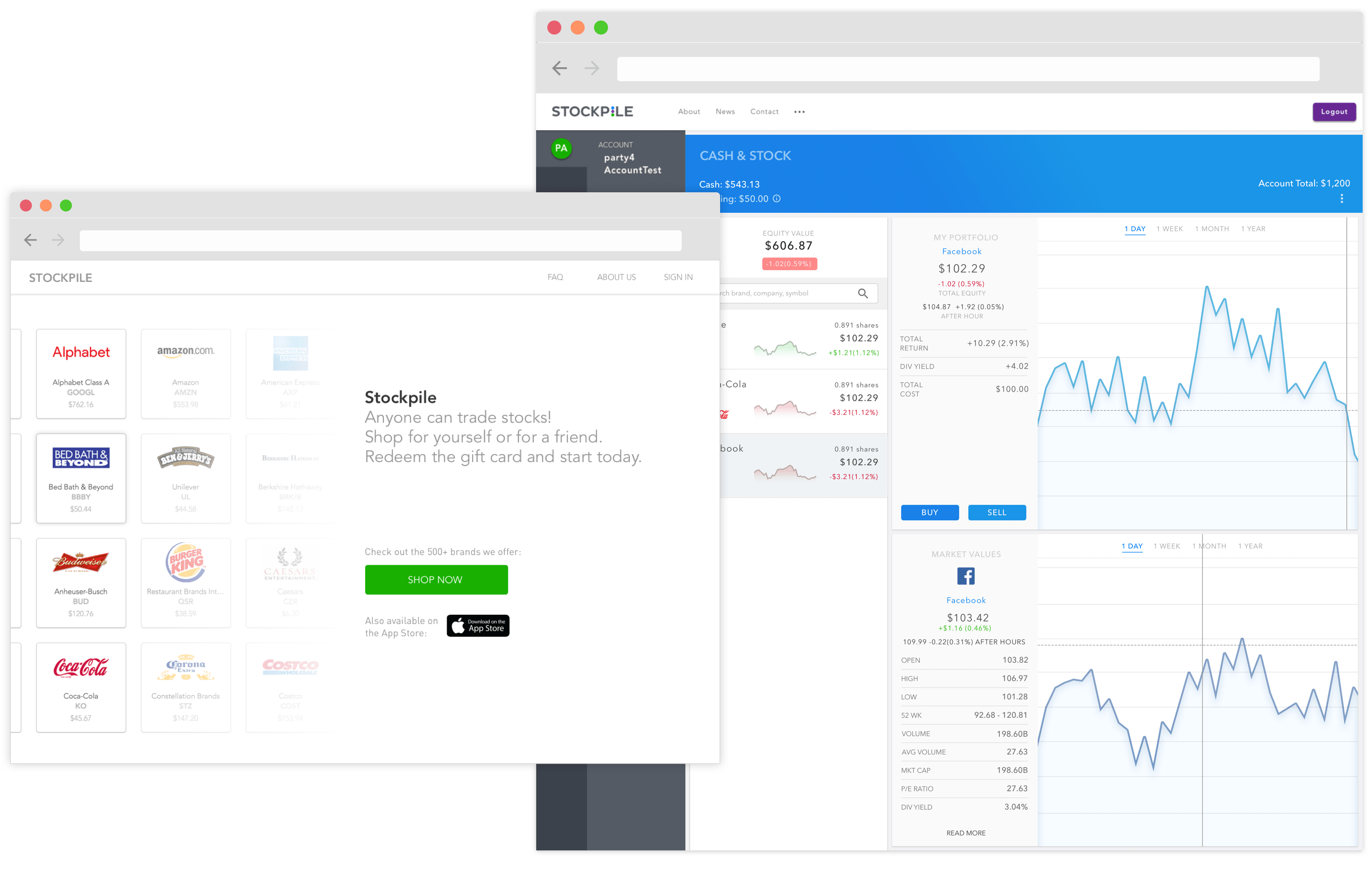 Stockpile Mockup summary